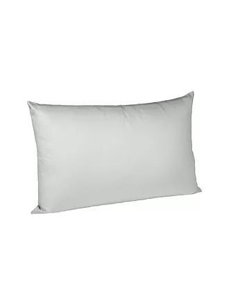 FLEURESSE | Satin-Kissenbezug "Royal Uni" 2-er 40x80cm (Vanille) | silber